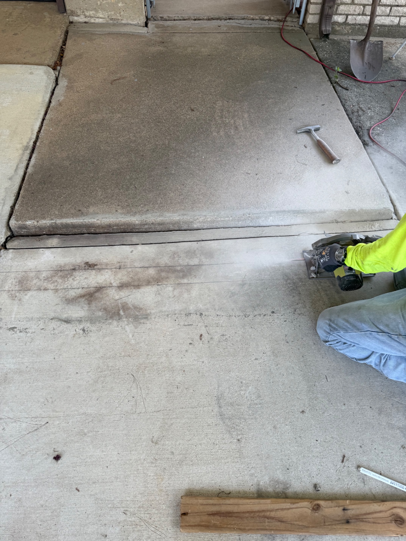 Concrete Entry Repair before